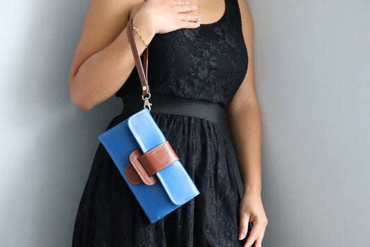 Blue Steel- Wristlet Wallet
