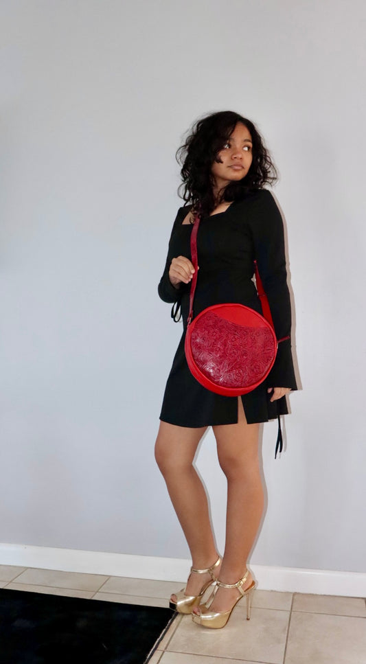 Rosy Red- Cross Body Bag
