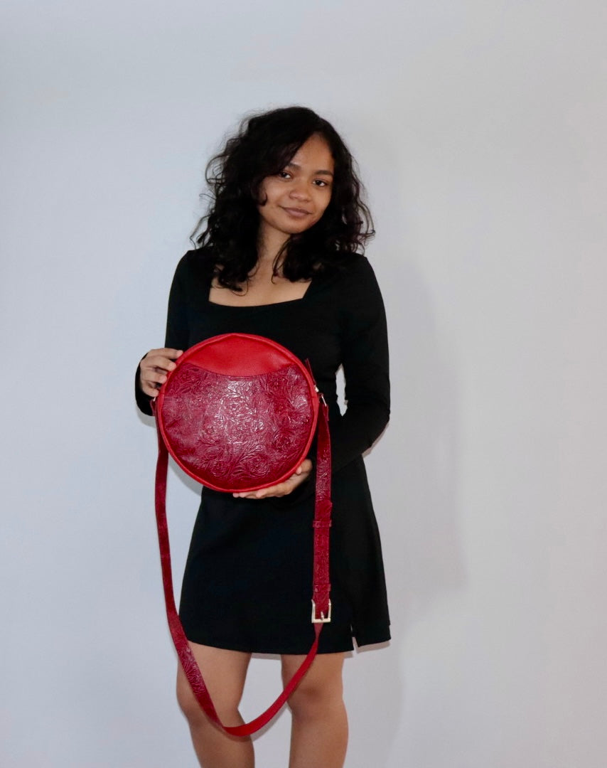 Rosy Red- Cross Body Bag
