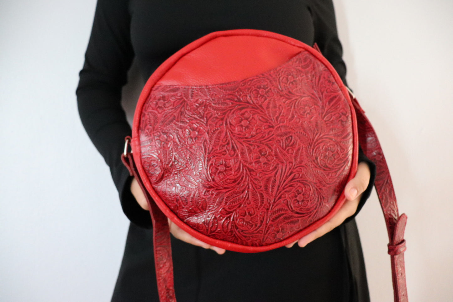 Rosy Red- Cross Body Bag